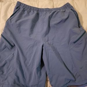 Nike DRI fit cargo shorts xl light blue